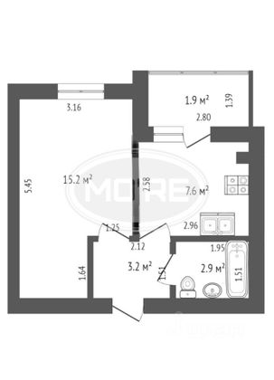 Продажа 1-комнатной квартиры 31,7 м², 6/10 этаж