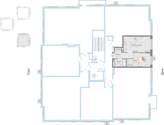 Продажа 2-комнатной квартиры 40 м², 5/7 этаж