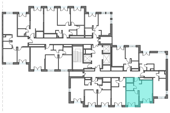 Продажа 1-комнатной квартиры 38,3 м², 13/26 этаж