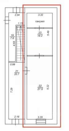 Продажа 1-комнатной квартиры 47 м², 1/2 этаж