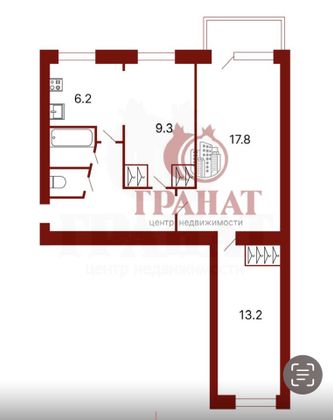 Продажа 3-комнатной квартиры 50 м², 4/5 этаж