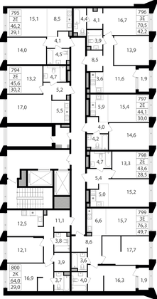 Продажа 2-комнатной квартиры 64 м², 7/15 этаж