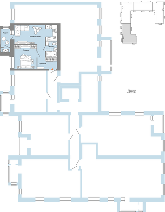 Продажа 2-комнатной квартиры 47 м², 2/8 этаж