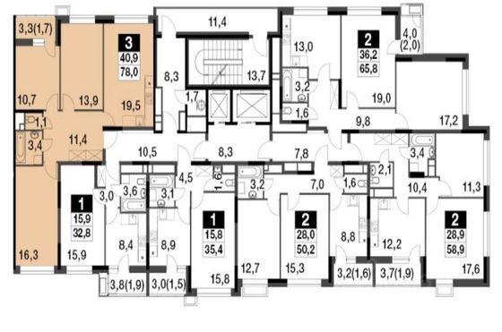 Продажа 3-комнатной квартиры 76 м², 4/16 этаж