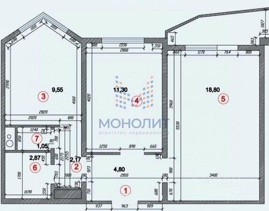 Продажа 2-комнатной квартиры 52 м², 12/17 этаж