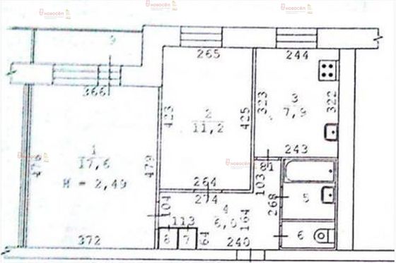 Продажа 2-комнатной квартиры 47 м², 14/14 этаж