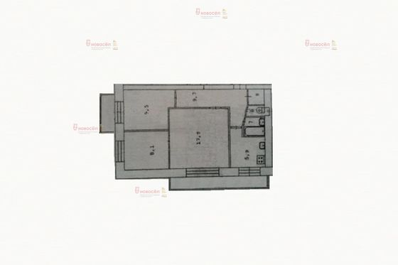 Продажа 3-комнатной квартиры 53 м², 9/9 этаж