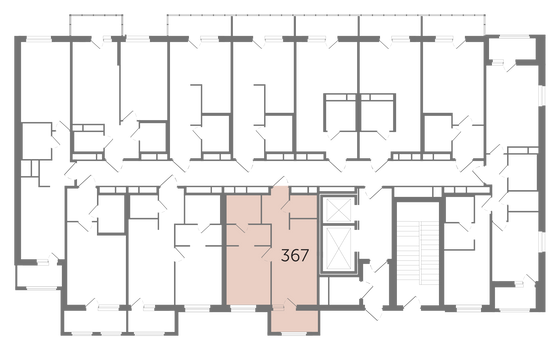 Продажа 1-комнатной квартиры 38,7 м², 2/12 этаж