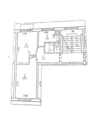 Продажа 2-комнатной квартиры 42,7 м², 3/5 этаж