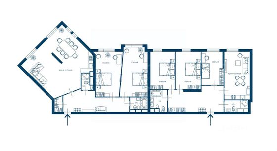 Продажа многокомнатной квартиры 290 м², 10/53 этаж