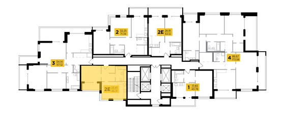 Продажа 2-комнатной квартиры 46,3 м², 20/29 этаж