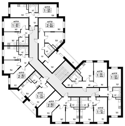 47 м², 2-комн. квартира, 2/3 этаж