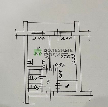 Продажа 1-комнатной квартиры 33 м², 5/12 этаж