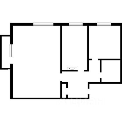 Продажа 2-комнатной квартиры 36 м², 2/2 этаж