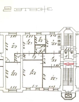 Продажа многокомнатной квартиры 172 м², 2/5 этаж