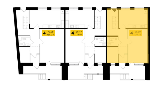 Продажа 4-комнатной квартиры 136,4 м², 1/1 этаж