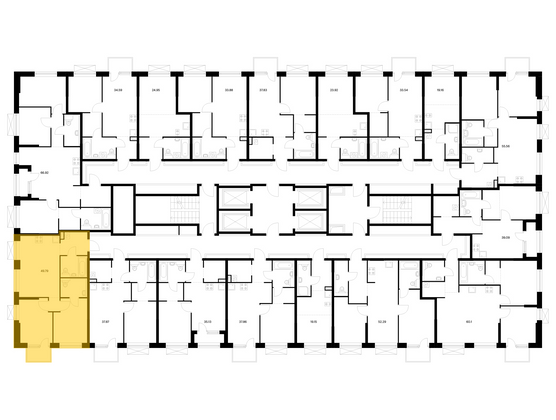 Продажа 2-комнатной квартиры 49,8 м², 18/24 этаж