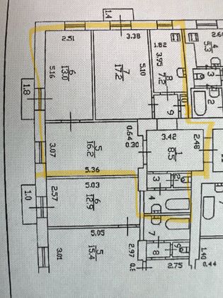 Продажа 3-комнатной квартиры 69,9 м², 2/2 этаж