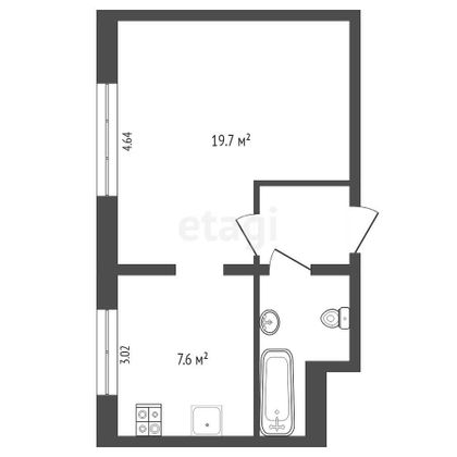 Продажа 1-комнатной квартиры 31,2 м², 9/9 этаж