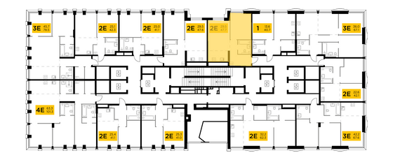 Продажа 2-комнатной квартиры 47,7 м², 20/32 этаж