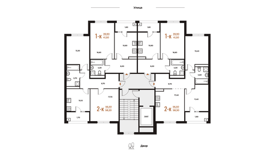 Продажа 2-комнатной квартиры 58,2 м², 7 этаж