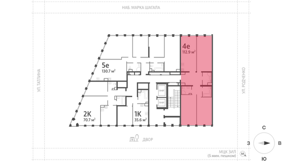 Продажа 3-комнатной квартиры 113,5 м², 11/15 этаж