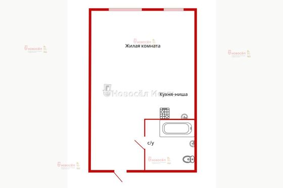 Продажа квартиры-студии 28 м², 16/16 этаж