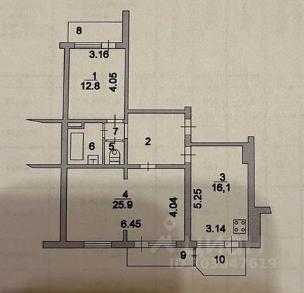 Продажа 2-комнатной квартиры 70,4 м², 6/10 этаж