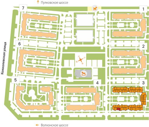 60,9 м², 2-комн. квартира, 4/5 этаж