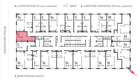 Продажа квартиры-студии 22 м², 32/32 этаж