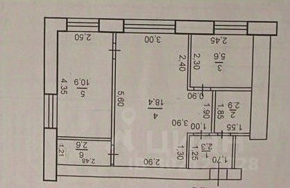 Продажа 2-комнатной квартиры 42,7 м², 2/5 этаж