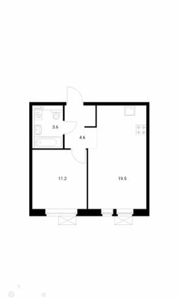 Продажа 1-комнатной квартиры 38,9 м², 12/15 этаж