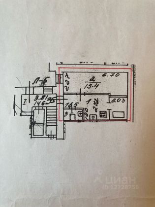 Продажа 1-комнатной квартиры 31,7 м², 1/3 этаж