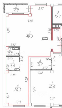 Продажа 2-комнатной квартиры 75,8 м², 5/10 этаж