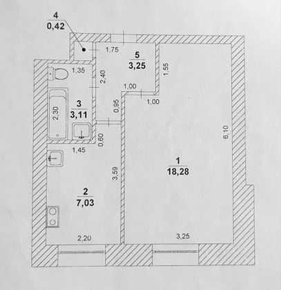 Продажа 1-комнатной квартиры 32 м², 7/9 этаж