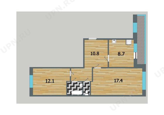 Продажа 2-комнатной квартиры 53 м², 5/5 этаж