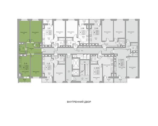 Продажа 3-комнатной квартиры 78,2 м², 12/15 этаж