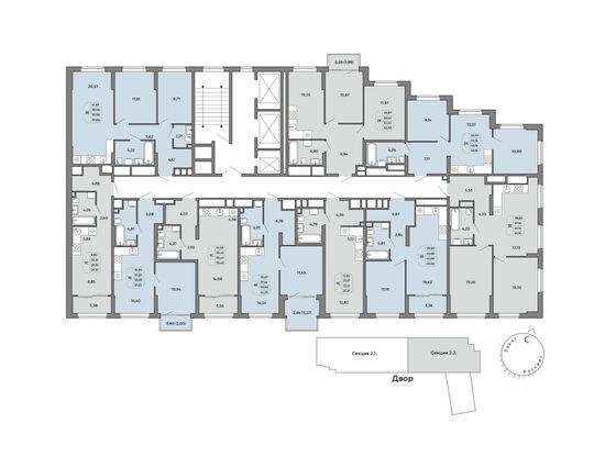 Продажа квартиры-студии 33,4 м², 12/32 этаж