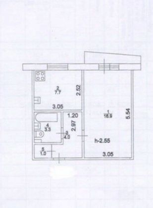 Продажа 1-комнатной квартиры 32 м², 1/9 этаж