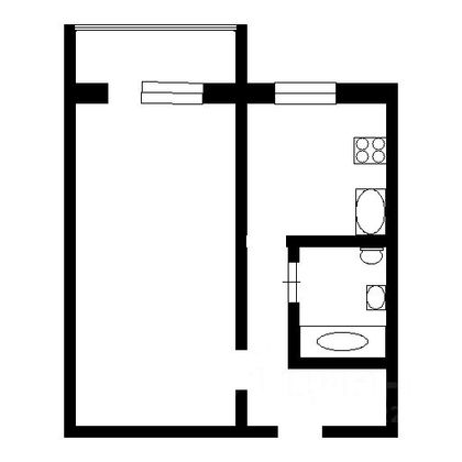 Продажа 1-комнатной квартиры 31,9 м², 2/9 этаж