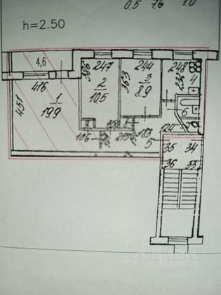 Продажа 1 комнаты, 20 м², 4/5 этаж