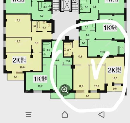 Аренда 2-комнатной квартиры 57 м², 3/10 этаж