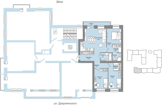 Продажа 4-комнатной квартиры 85 м², 9/9 этаж