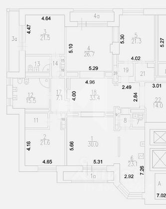 Продажа многокомнатной квартиры 240 м², 6/9 этаж