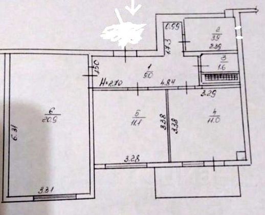 Продажа 2-комнатной квартиры 59 м², 9/10 этаж