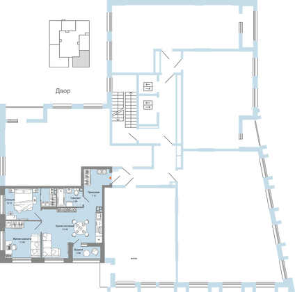 Продажа 3-комнатной квартиры 58 м², 6/15 этаж