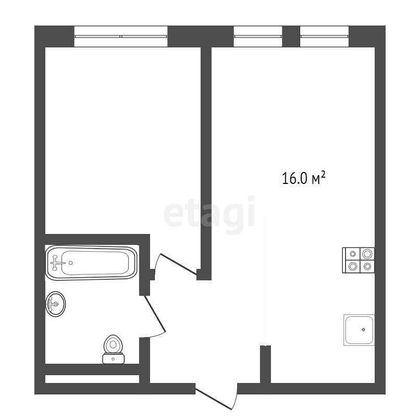 Продажа 1-комнатной квартиры 35,7 м², 11/20 этаж