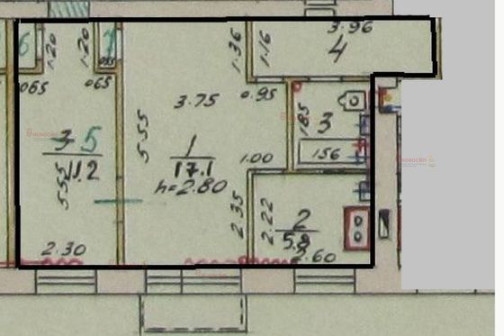 Продажа 2-комнатной квартиры 43,1 м², 4/5 этаж