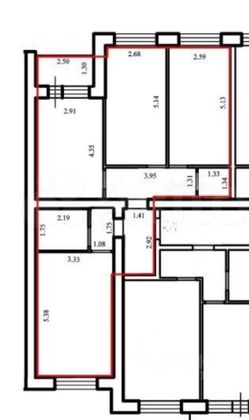 Продажа 3-комнатной квартиры 75 м², 2/4 этаж