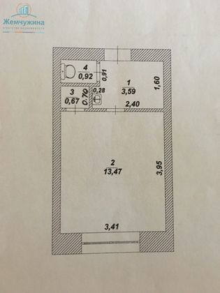 Продажа 1-комнатной квартиры 18,6 м², 5/5 этаж